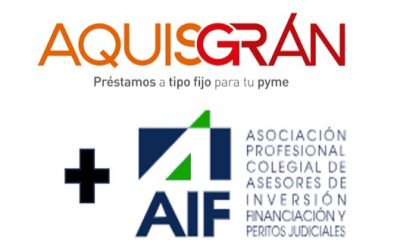 Aquisgrán y la AIF, Asociación de Asesores Financieros, firman un acuerdo de colaboración para impulsar la diversificación financiera de las pymes