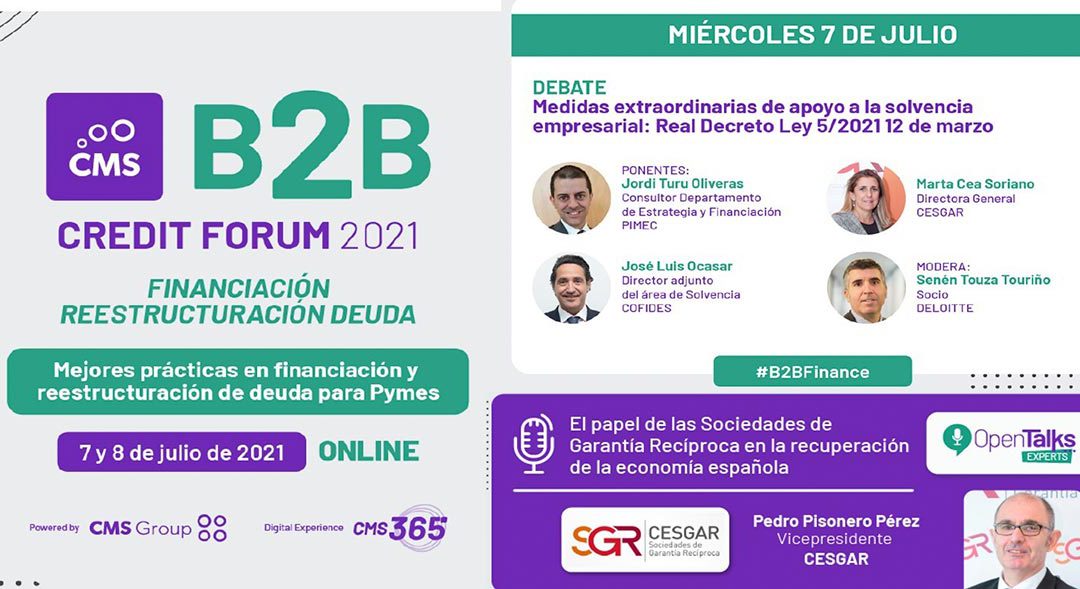 Cesgar participa en el evento B2B Credit Forum 2021